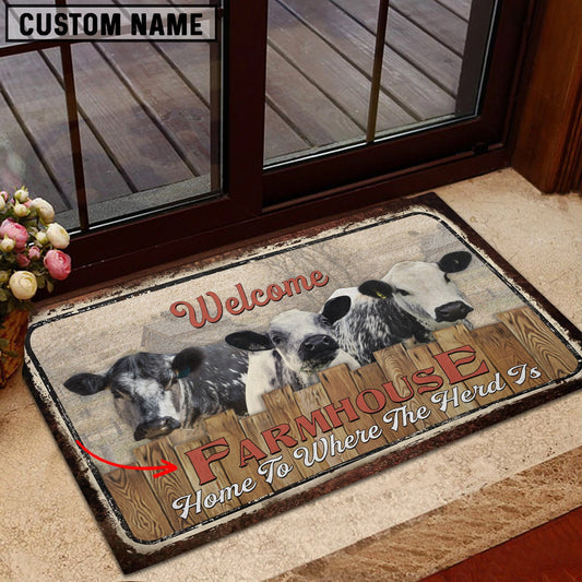 Uni Speckle Park Personalized - Welcome  Doormat