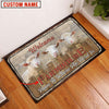 Uni Sheep Custom Name - Home To Where The Herd Is FarmHouse Doormat