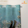 Uni Dexter Taking Shower Under The Sea 3D Shower Curtain