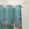 Uni White Horse Taking Shower Under The Sea 3D Shower Curtain