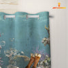 Uni Red Angus Taking Shower Under The Sea 3D Shower Curtain