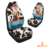 Uni Horse Pattern Customized Name Dairy Cow Car Seat Cover Set