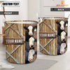 Uni Black Baldy Barn Custom Name Laundry Basket