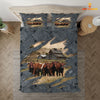 Uni Shorthorn On The Farm Customized Name Bedding Set