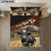 Uni Holstein On The Field Customized Name 3D Bedding Set