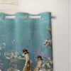 Uni Brahman Cattle Taking Shower Under The Sea 3D Shower Curtain