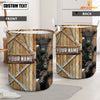 Uni Belted Galloway Barn Custom Name Laundry Basket
