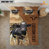 Uni Custom Name Holstein Cattle Brown Bedding Set