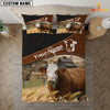 Uni Simmental On The Field Customized Name 3D Bedding Set