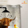 Uni Highland Cattle I Don't Sing In The Shower 3D Shower Curtain