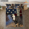 Uni Black Hereford America Customized Name 3D Bedding Set