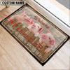 Uni Pigs Personalized - Welcome  Doormat