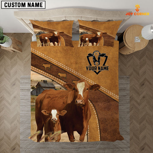 Uni Custom Name Simbrah Cattle Bedding set