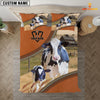 Uni Holstein On The Farm Customized Name 3D Bedding Set