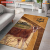 Uni Goat Farming Brown Personalized Name 3D Rug