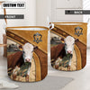 Uni Hereford Cattle Brown Custom Name Basket