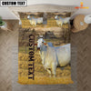 Uni Personalized Name Brahman Cattle On The Farm 3D Bedding Set