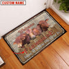 Uni Beefmaster Custom Name- Home To Where The Herd Is FarmHouse Doormat