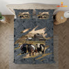 Uni Belted Galloway On The Farm Customized Name Bedding Set