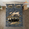 Uni Black Baldy On The Farm Customized Name Bedding Set