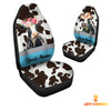 Uni Holstein Pattern Customized Name Dairy Cow Car Seat Cover Set