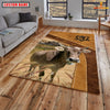 Uni Brown Swiss Farming Brown Personalized Name 3D Rug