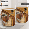 Uni Florida Cracker Cattle Brown Custom Name Basket