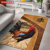 Uni Chicken Farming Brown Personalized Name 3D Rug