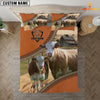 Uni Simmental On The Farm Customized Name 3D Bedding Set