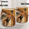 Uni Jersey Cattle Brown Custom Name Basket