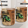 Uni Green Tractor Brown Farm Custom Name Laundry Basket