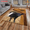 Uni Belted Galloway Farming Brown Personalized Name 3D Rug