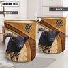 Uni Belted Galloway Cattle Brown Custom Name Basket