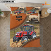 Uni Red Tractor On The Farm Customized Name 3D Bedding Set