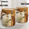 Uni Charolais Cattle Brown Custom Name Basket
