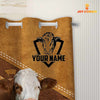 Uni Custom Name Simmental Pattern Shower Curtain