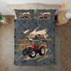 Uni Red Tractor On The Farm Customized Name Bedding Set