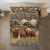 Uni Highland Cattle Vintage 3D Bedding Set