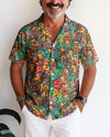 UNIJAMES TIKI FLORAL BEACH HAWAIIAN SHIRT