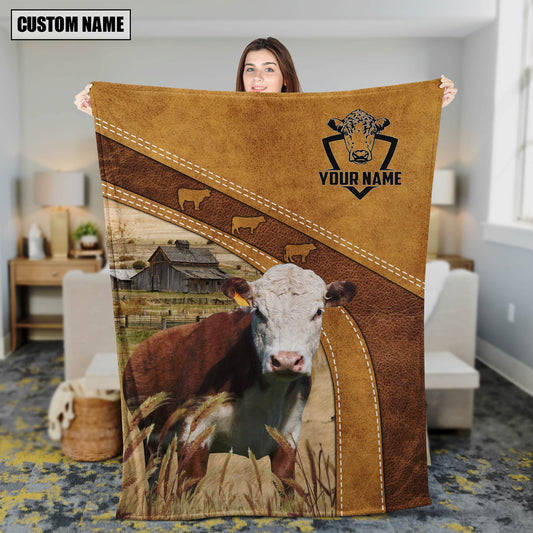 Uni Hereford Custom Name Blanket Collection