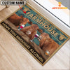 Uni Red Angus Hope You Bought Alcohol Custom Name Doormat