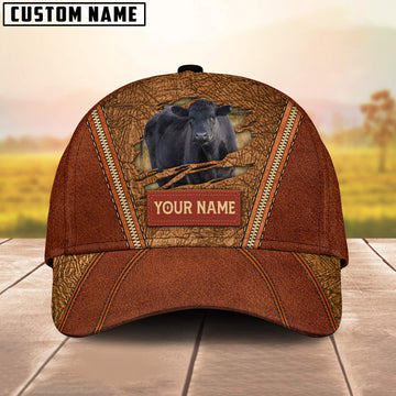 Uni Happy Black Angus Customized Name Cap