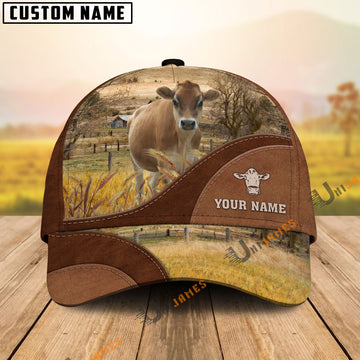 Uni Jersey Farm Living Pattern Customized Name Cap