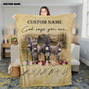 God Says You Are - Uni Personalized Name Donkey Blanket