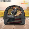 Uni Holstein Customized Name US Flag Net Cap