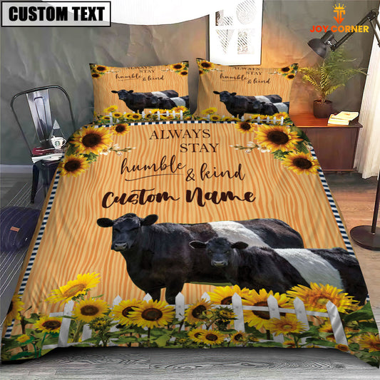 Uni Belted Galloway Stay Humble And Kind Bedding Set