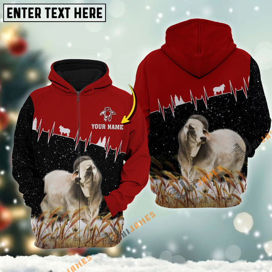 Uni Personalized Name Brahman Xmas Hoodie