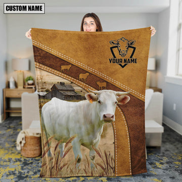 Uni Charolais Custom Name Blanket Collection