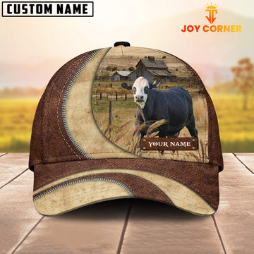 Uni Black Baldy Customized Name Farm Barn Cap