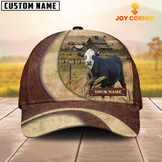 Uni Black Baldy Customized Name Farm Barn Cap